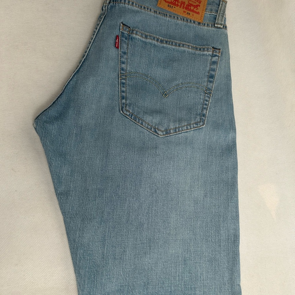 Levi's Blue Jean Shorts Light Wash Casual